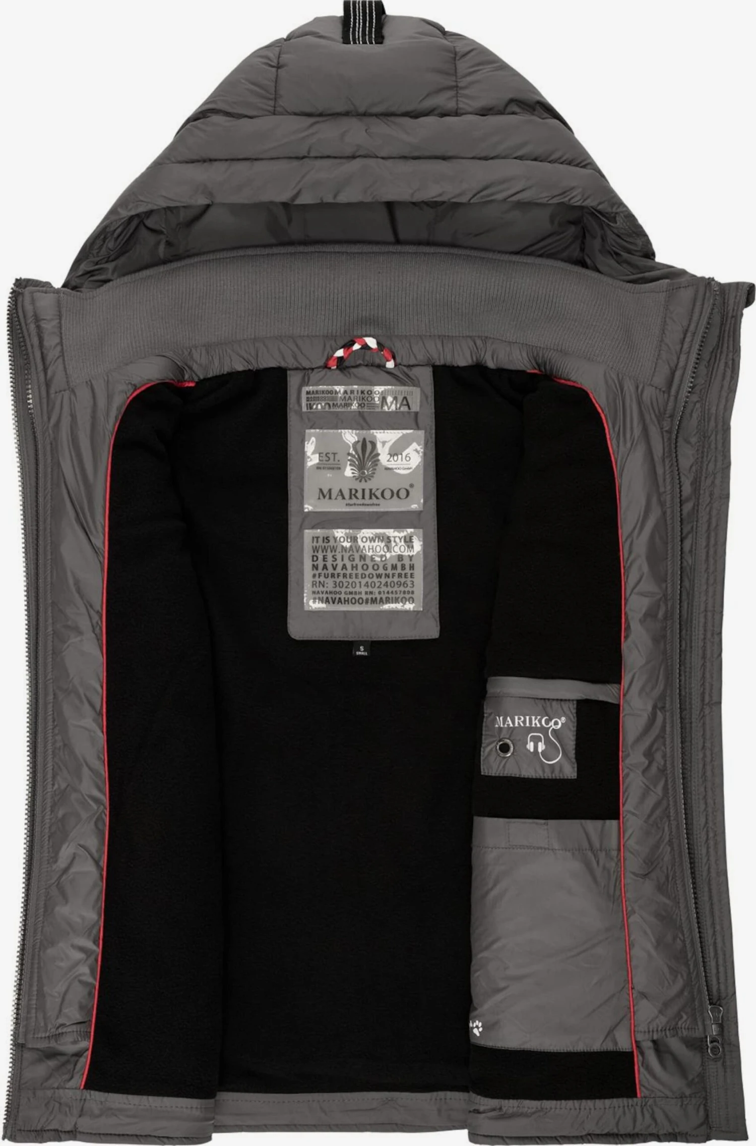 Marikoo Vestes Sans Manches Gilet Taisaa Femme Gris Foncé 6 Marikoo Vestes Sans Manches Gilet Taisaa Femme Gris Foncé – Image 6