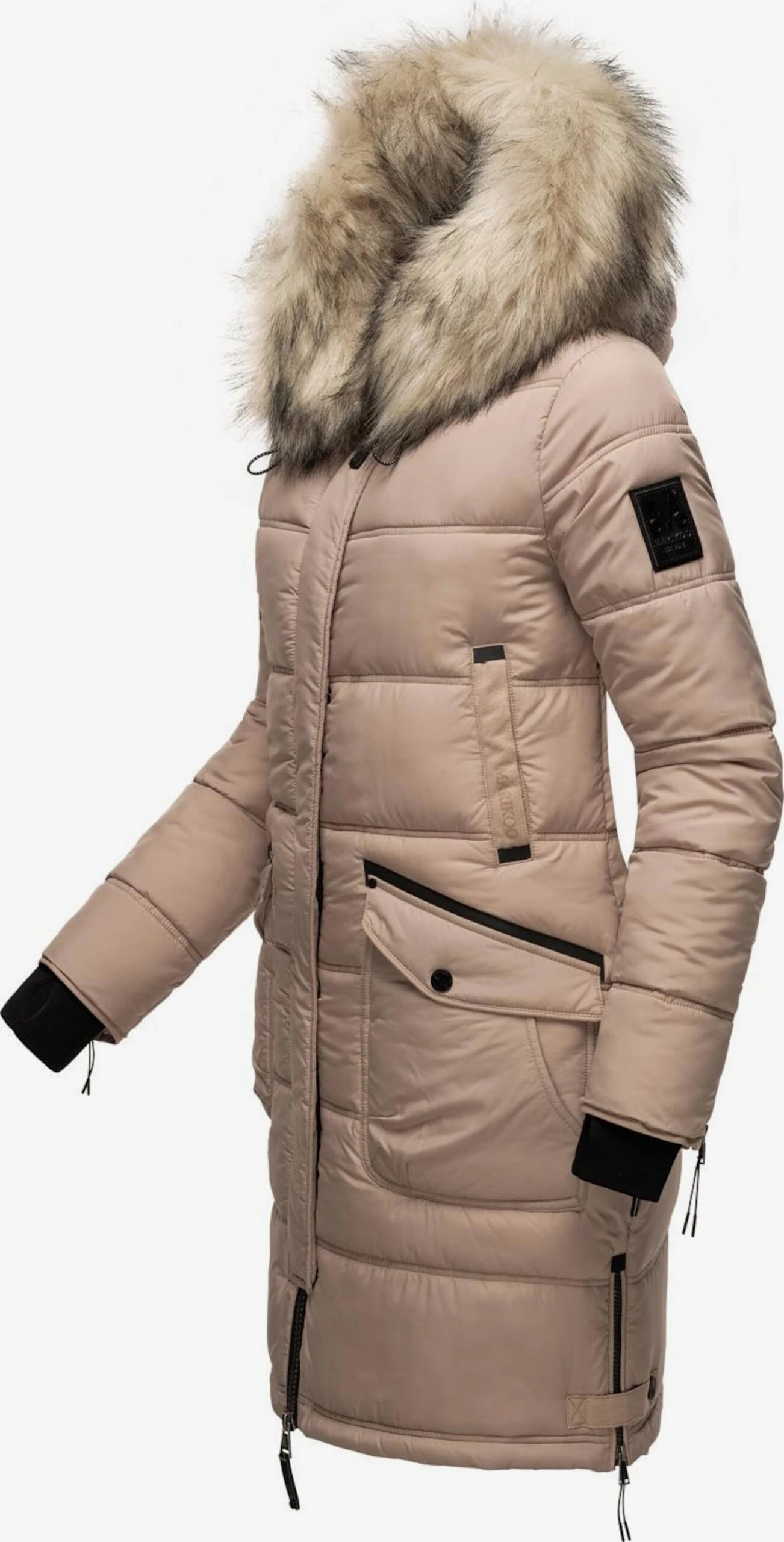 Marikoo Manteaux Dhiver Manteau D’hiver Chaskaa Femme Taupe 2 Marikoo Manteaux Dhiver Manteau D’hiver Chaskaa Femme Taupe – Image 2