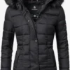 Marikoo Vestes Dhiver Veste D’hiver Unique Femme Noir