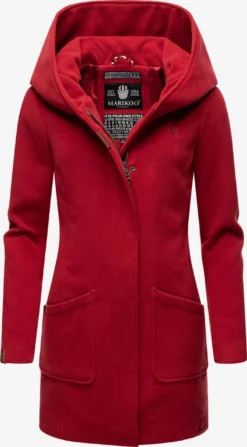 Marikoo Manteaux Dhiver Manteau D’hiver Maikoo Femme Rouge Rubis