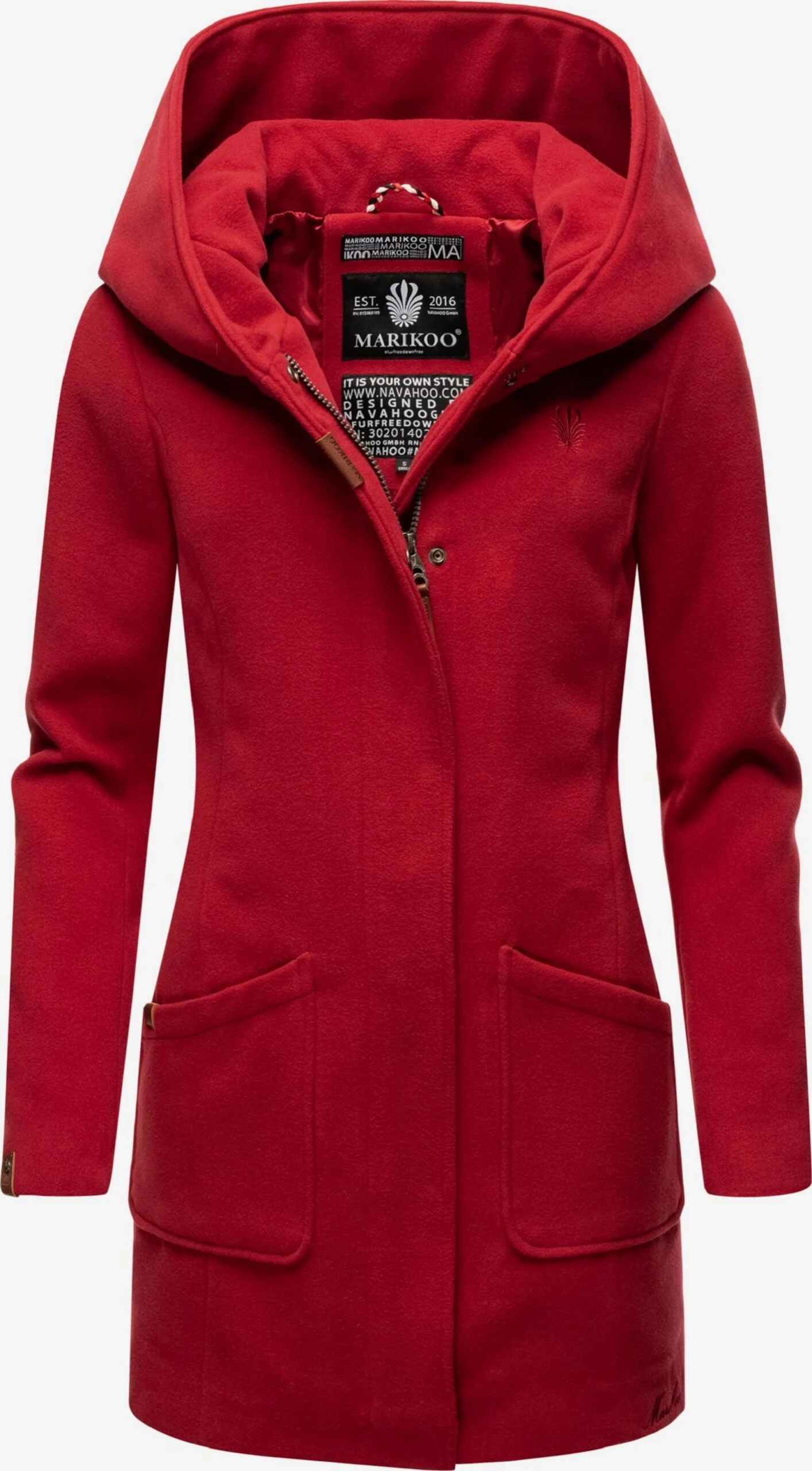 Marikoo Manteaux Dhiver Manteau D’hiver Maikoo Femme Rouge Rubis 1 Marikoo Manteaux Dhiver Manteau D’hiver Maikoo Femme Rouge Rubis