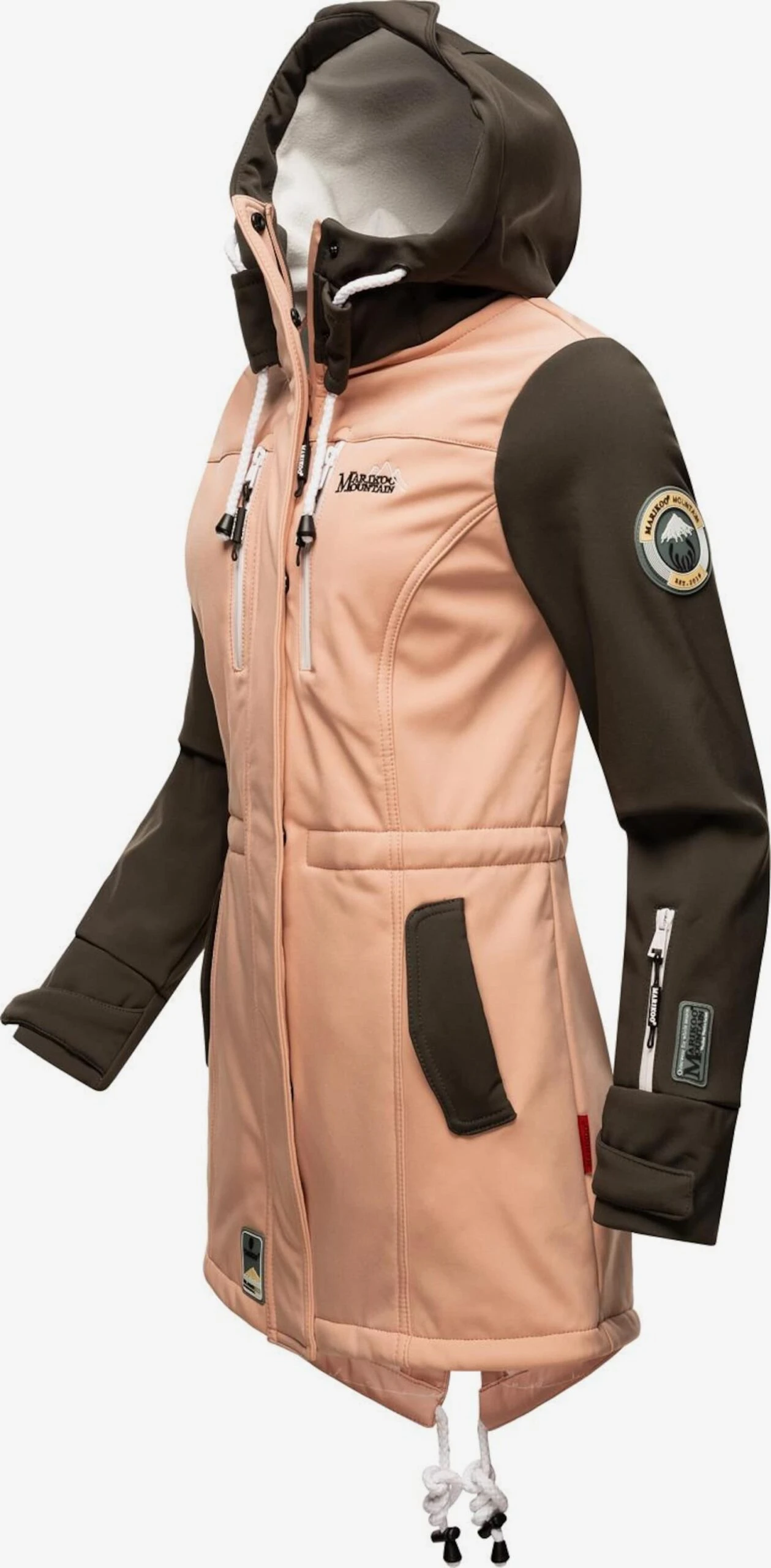 Marikoo Manteaux De Pluie Manteau Fonctionnel Zimtzicke Femme Rose / Noir 2 Marikoo Manteaux De Pluie Manteau Fonctionnel Zimtzicke Femme Rose / Noir – Image 2