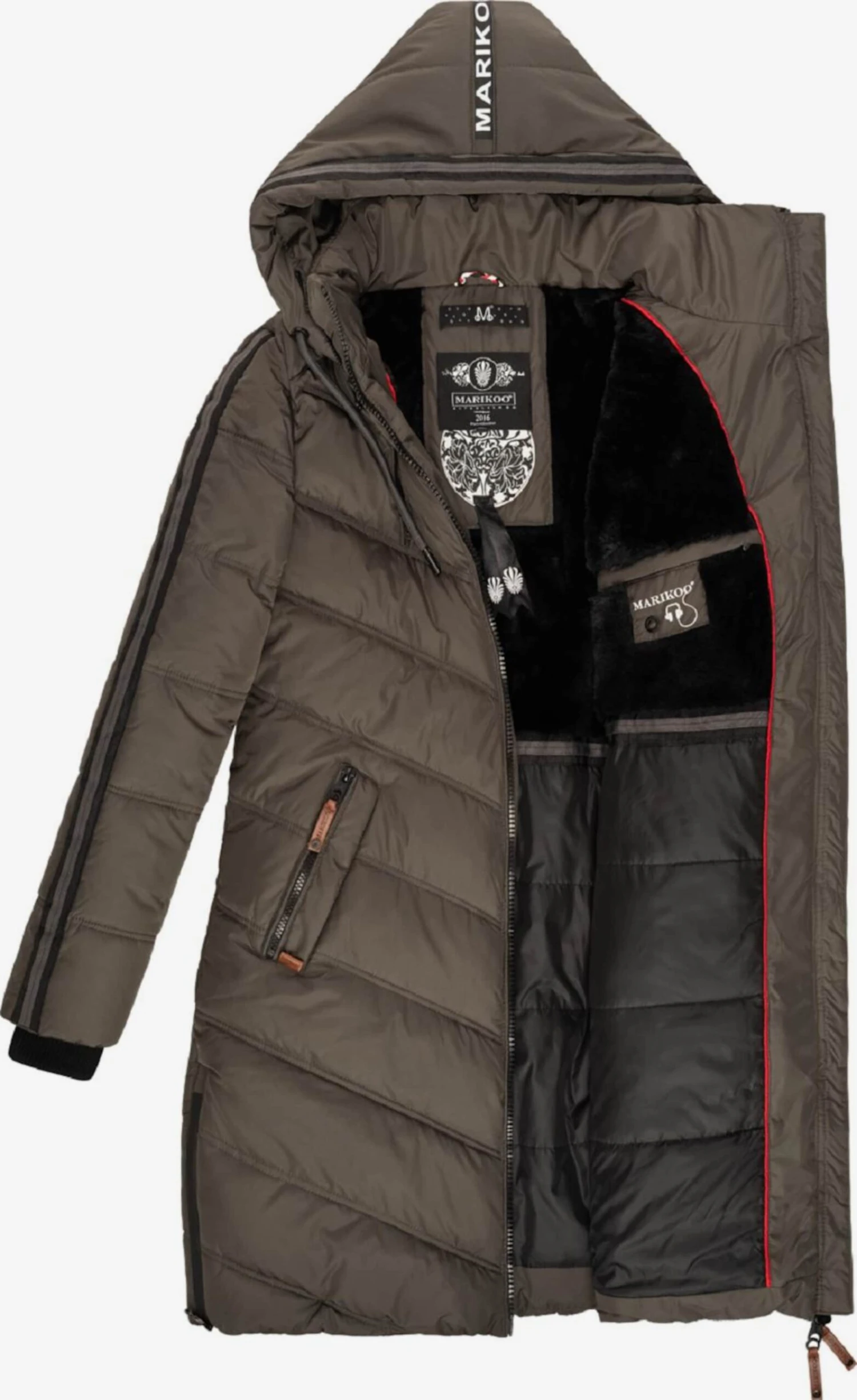 Marikoo Manteaux Dhiver Manteau D’hiver Armasa Femme Anthracite 4 Marikoo Manteaux Dhiver Manteau D’hiver Armasa Femme Anthracite – Image 4