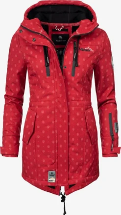 Marikoo Manteaux De Pluie Manteau Fonctionnel Zimtzicke Femme Rouge