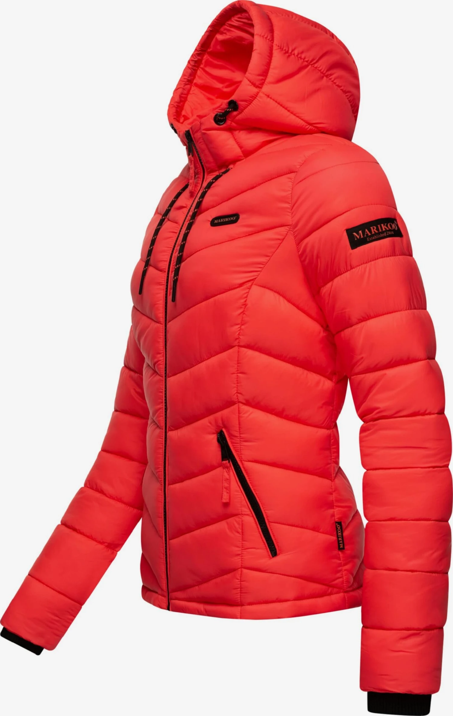 Marikoo Vestes De Mi-saison Veste Mi-saison Kuala Femme Rouge Néon 2 Marikoo Vestes De Mi-saison Veste Mi-saison Kuala Femme Rouge Néon – Image 2