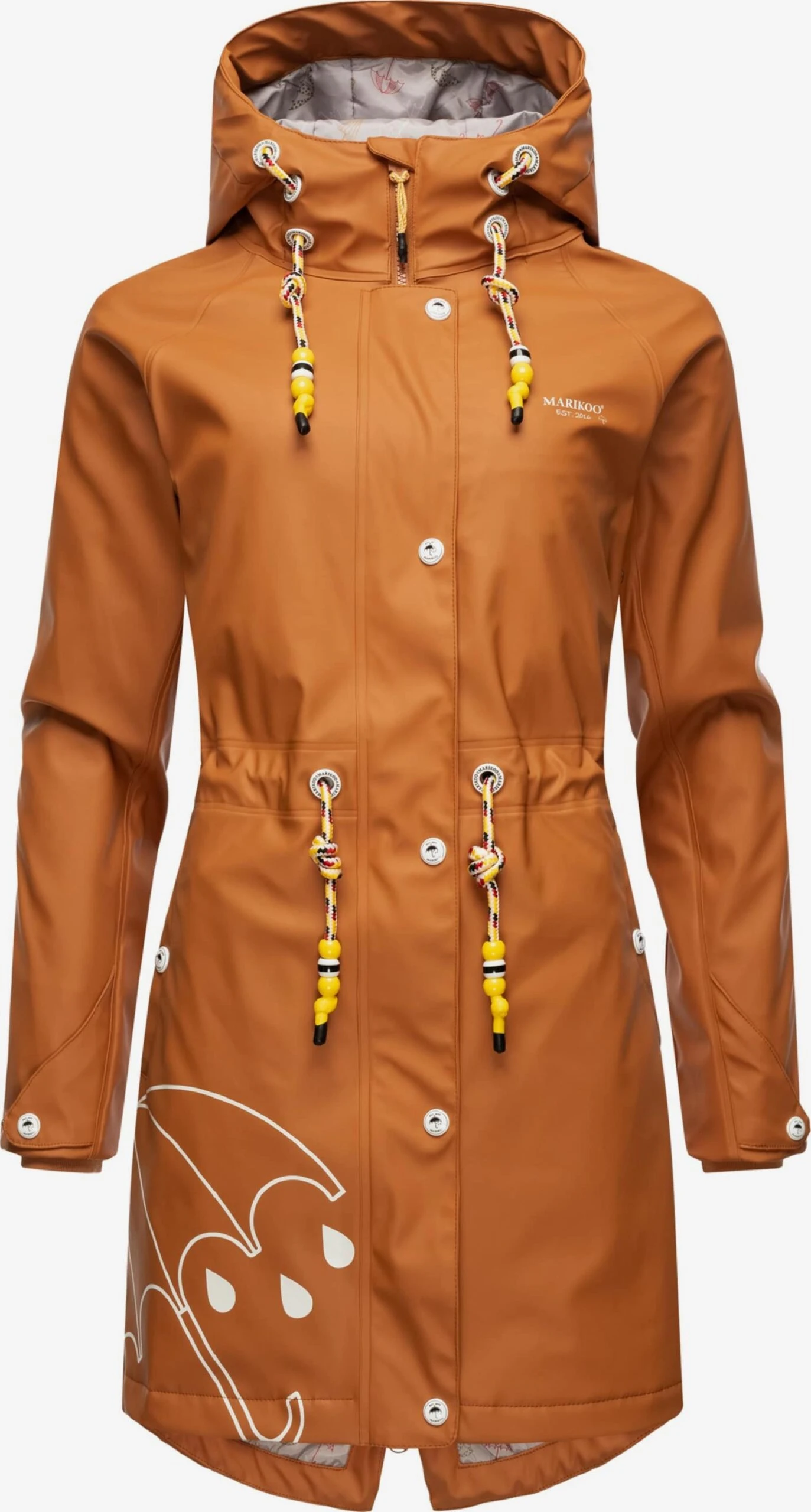 Marikoo Manteaux De Pluie Manteau Fonctionnel Femme Orange 1 Marikoo Manteaux De Pluie Manteau Fonctionnel Femme Orange