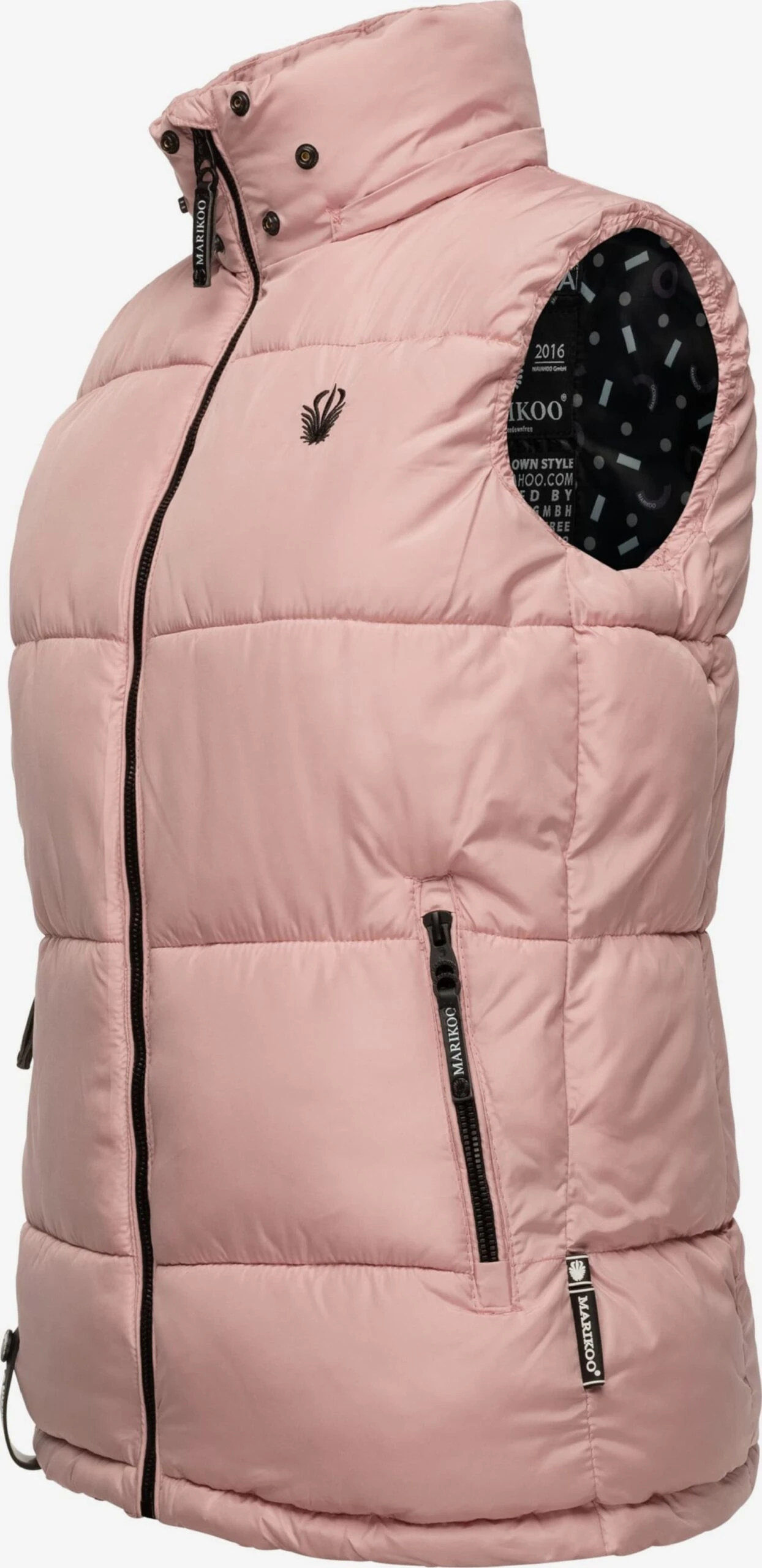 Marikoo Vestes Sans Manches Gilet Eisflöckchen Femme Rose 2 Marikoo Vestes Sans Manches Gilet Eisflöckchen Femme Rose – Image 2