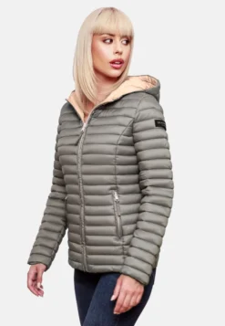 Marikoo Vestes De Mi-saison Veste Mi-saison Asraa Femme Gris Fumé -Marikoo 1061daade95e40e552dba09a221982ec scaled