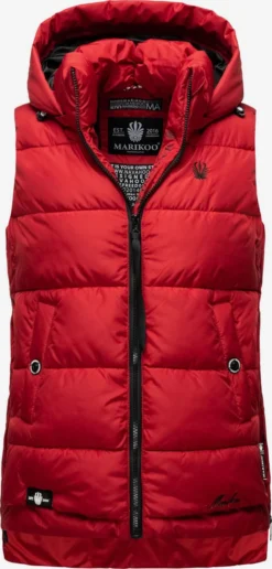Marikoo Vestes Sans Manches Gilet Zarinaa Femme Rouge
