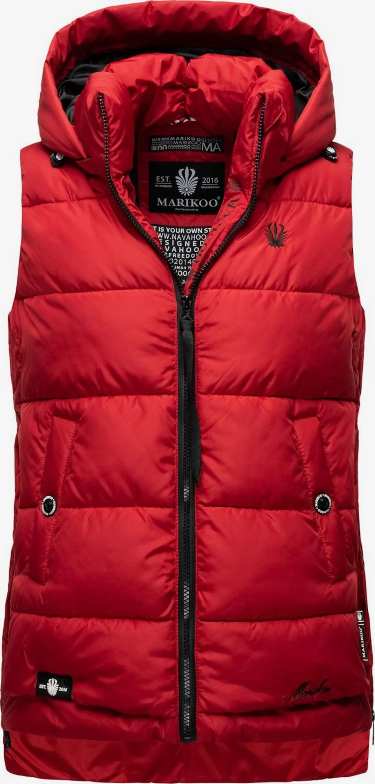 Marikoo Vestes Sans Manches Gilet Zarinaa Femme Rouge 1 Marikoo Vestes Sans Manches Gilet Zarinaa Femme Rouge