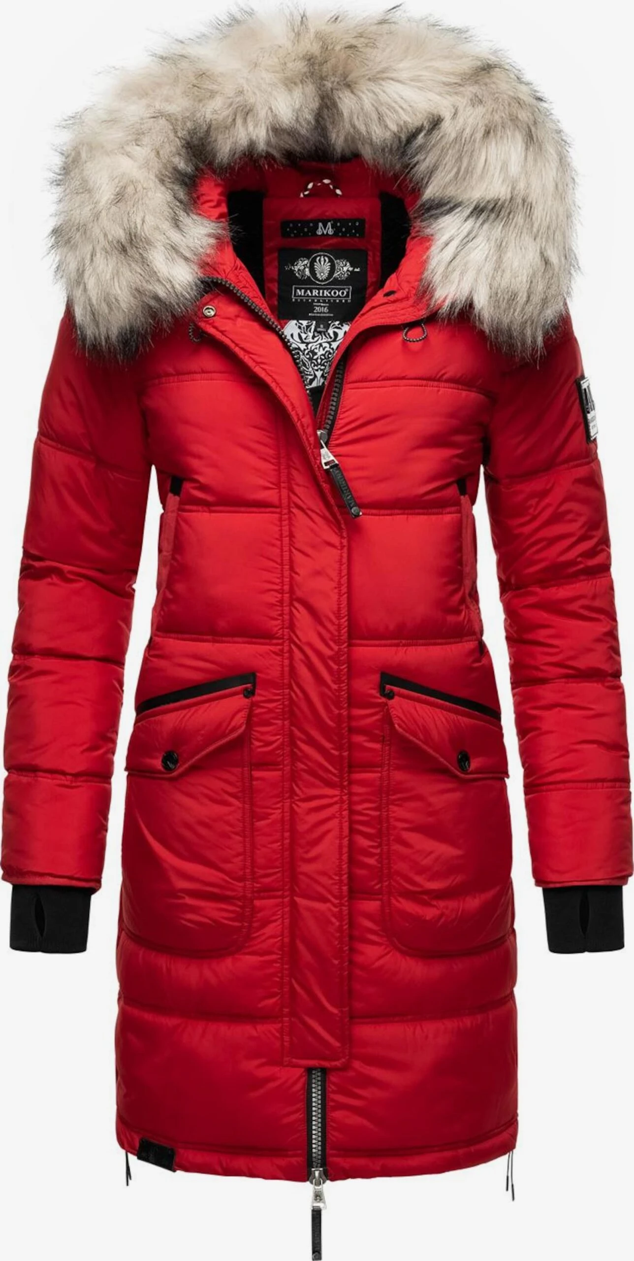 Marikoo Manteaux Dhiver Manteau D’hiver Chaskaa Femme Rouge 1 Marikoo Manteaux Dhiver Manteau D’hiver Chaskaa Femme Rouge