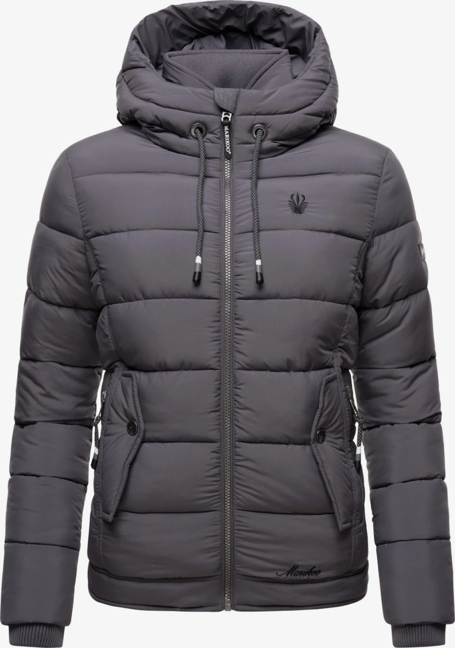 Marikoo Vestes Dhiver Veste D’hiver Taisaa Femme Gris Foncé 4 Marikoo Vestes Dhiver Veste D’hiver Taisaa Femme Gris Foncé – Image 4