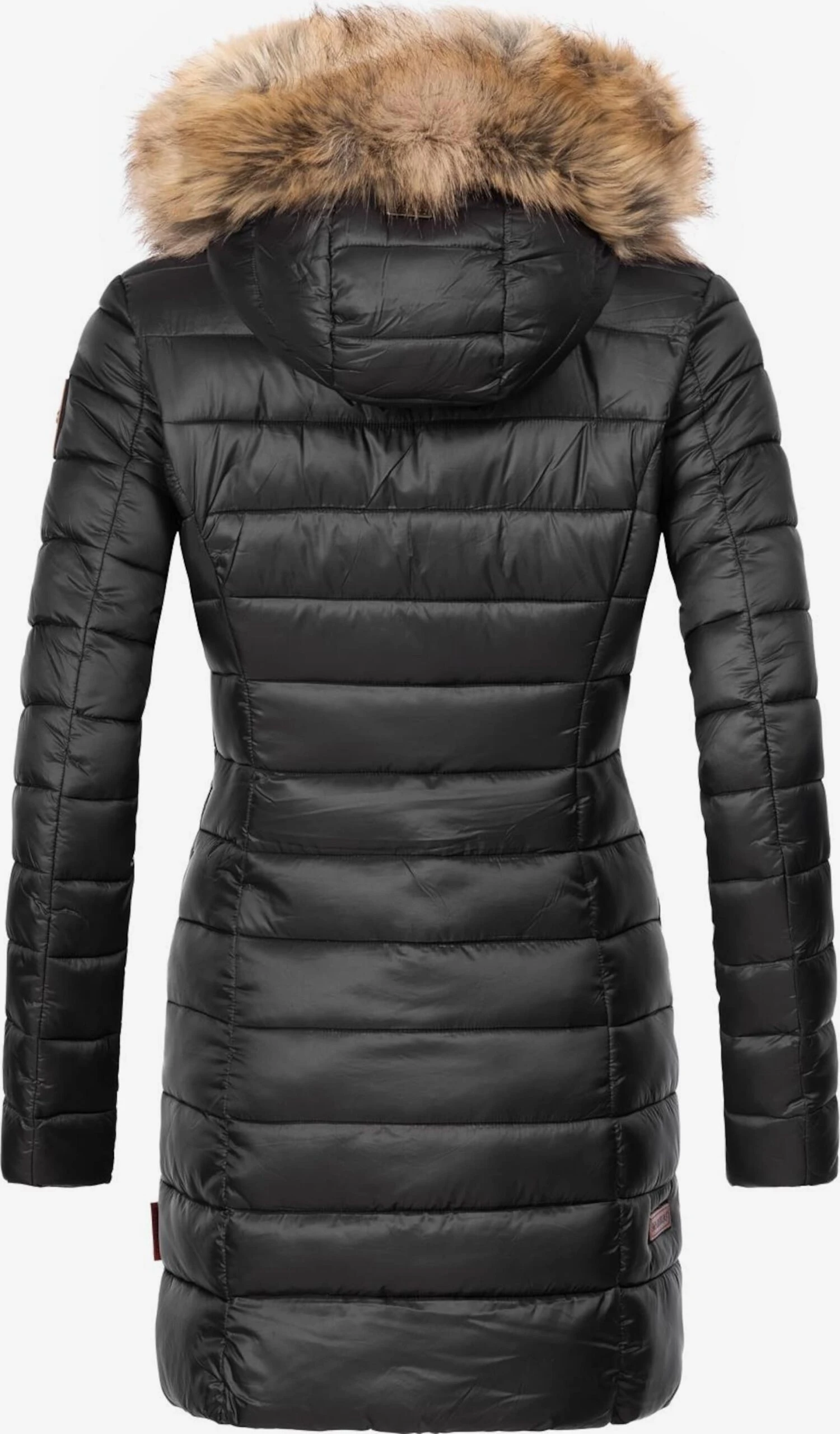 Marikoo Manteaux Dhiver Manteau D’hiver Rose Femme Noir 3 Marikoo Manteaux Dhiver Manteau D’hiver Rose Femme Noir – Image 3