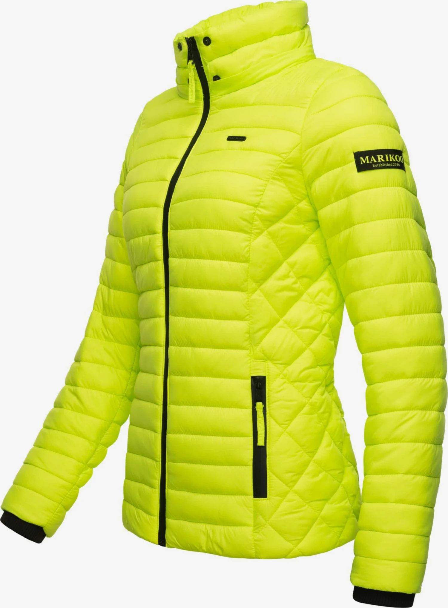 Marikoo Vestes De Mi-saison Veste Mi-saison Samtpfote Femme Vert Fluo 4 Marikoo Vestes De Mi-saison Veste Mi-saison Samtpfote Femme Vert Fluo – Image 4
