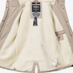 Marikoo Vestes Dhiver Veste D’hiver Manolya Femme Beige Clair -Marikoo 14c0332fb445558664bcaf3b31fa2734