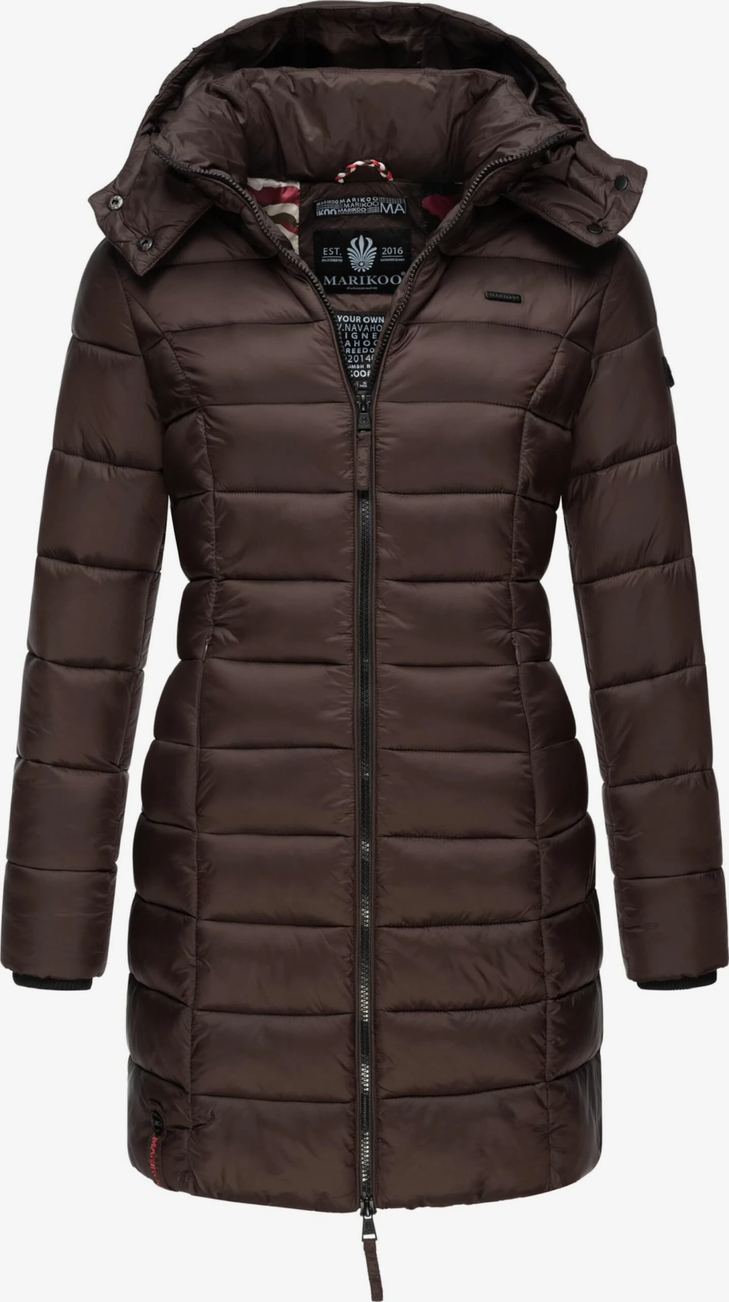 Marikoo Manteaux Courts Manteau D’hiver Abendsternchen Femme Chocolat 1 Marikoo Manteaux Courts Manteau D’hiver Abendsternchen Femme Chocolat