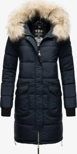 Marikoo Manteaux Dhiver Manteau D’hiver Chaskaa Femme Bleu Marine
