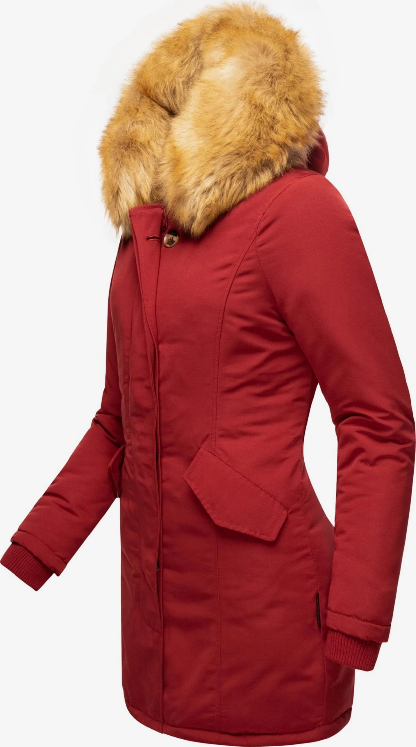 Marikoo Parkas Parka D’hiver Karmaa Femme Rouge / Rouge Sang 2 Marikoo Parkas Parka D’hiver Karmaa Femme Rouge / Rouge Sang – Image 2