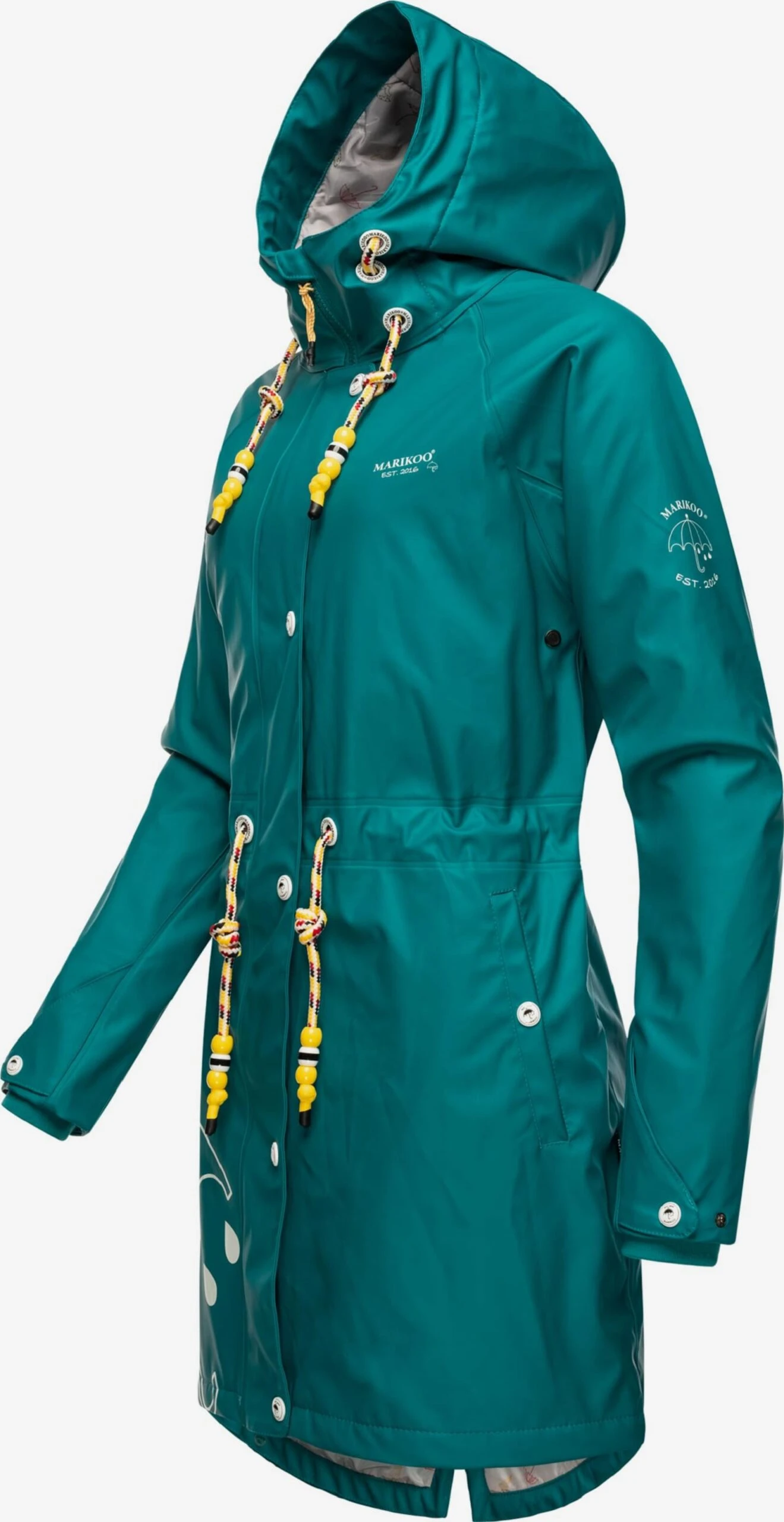 Marikoo Manteaux De Pluie Manteau Fonctionnel Femme Vert Foncé 2 Marikoo Manteaux De Pluie Manteau Fonctionnel Femme Vert Foncé – Image 2