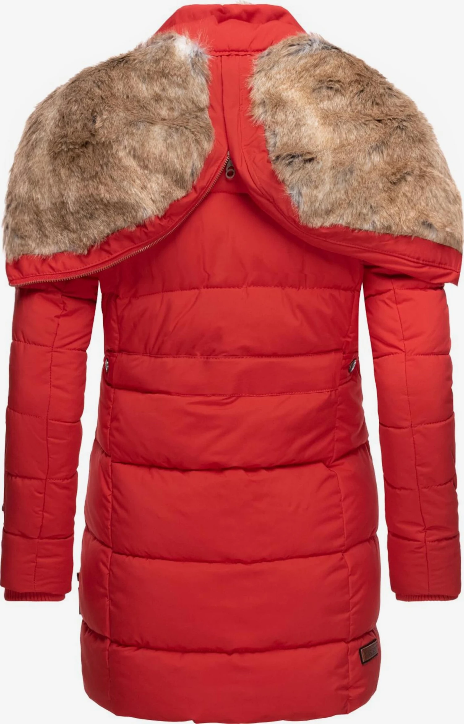 Marikoo Manteaux Courts Manteau D’hiver Femme Rouge 3 Marikoo Manteaux Courts Manteau D’hiver Femme Rouge – Image 3