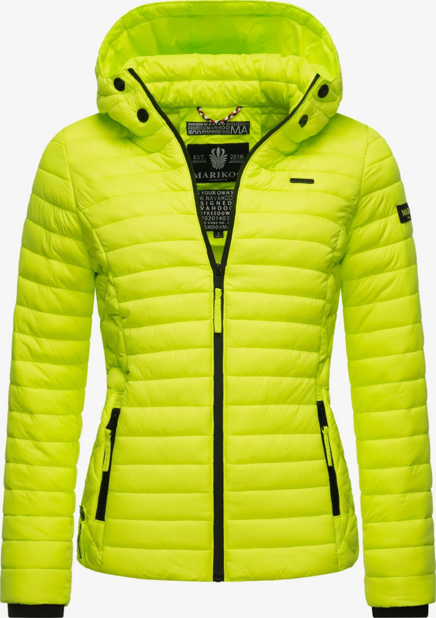 Marikoo Vestes De Mi-saison Veste Mi-saison Samtpfote Femme Vert Fluo 1 Marikoo Vestes De Mi-saison Veste Mi-saison Samtpfote Femme Vert Fluo