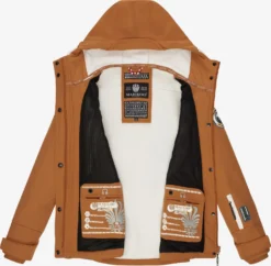 Marikoo Vestes De Mi-saison Veste Mi-saison Kleine Zicke Femme Caramel -Marikoo 1ade6247328a4f07ea4c16f7585fcc20