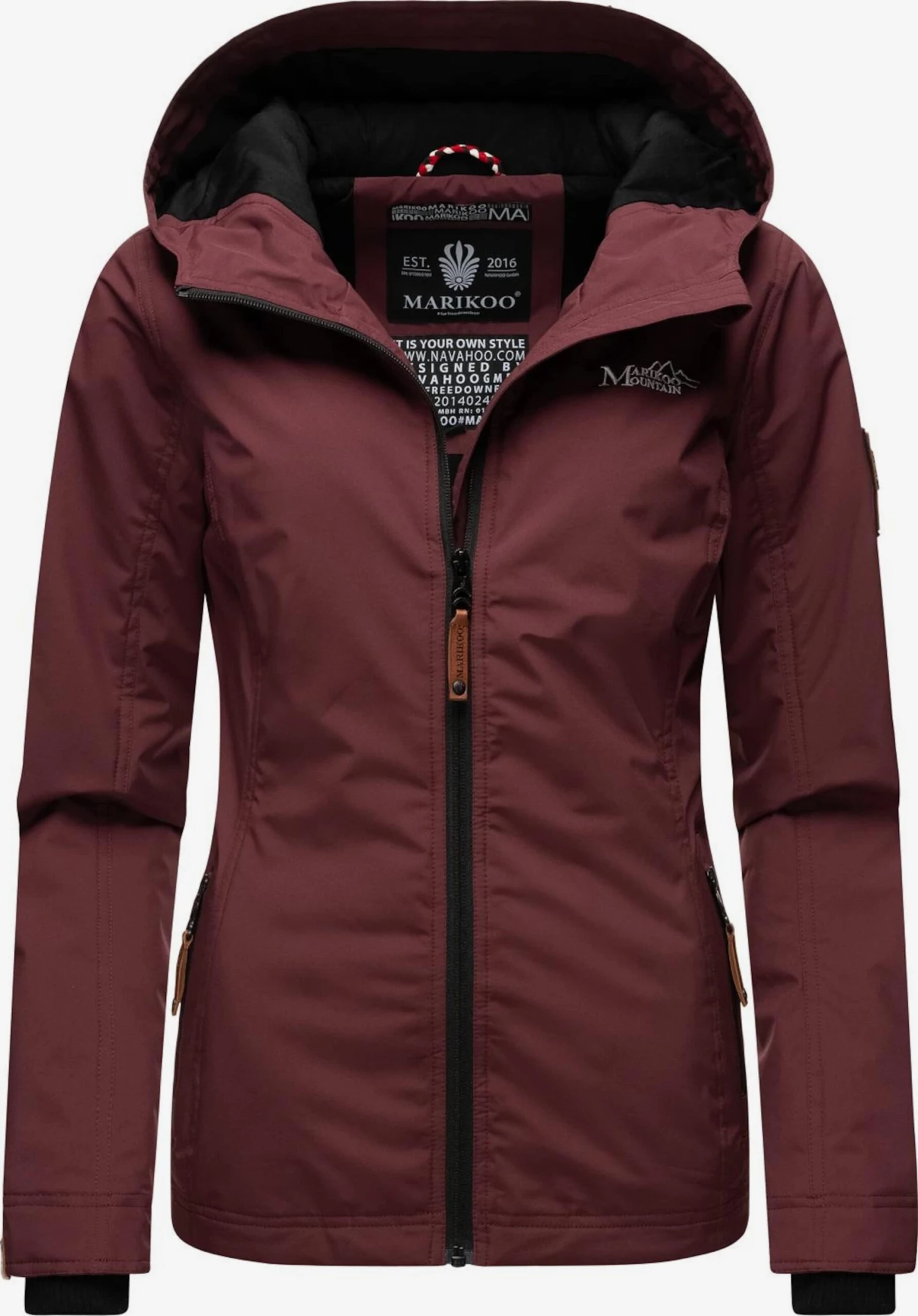 Marikoo Vestes De Mi-saison Veste Mi-saison Brombeere Femme Bordeaux 1 Marikoo Vestes De Mi-saison Veste Mi-saison Brombeere Femme Bordeaux