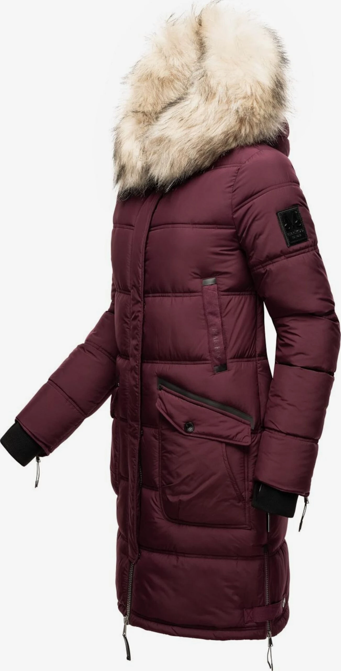 Marikoo Manteaux Dhiver Manteau D’hiver Chaskaa Femme Bordeaux 2 Marikoo Manteaux Dhiver Manteau D’hiver Chaskaa Femme Bordeaux – Image 2
