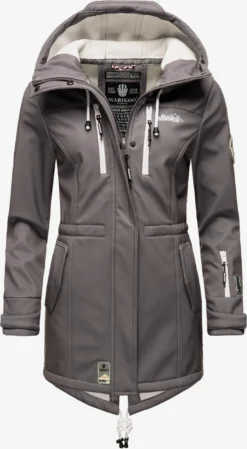 Marikoo Manteaux De Pluie Manteau Fonctionnel Zimtzicke Femme Gris