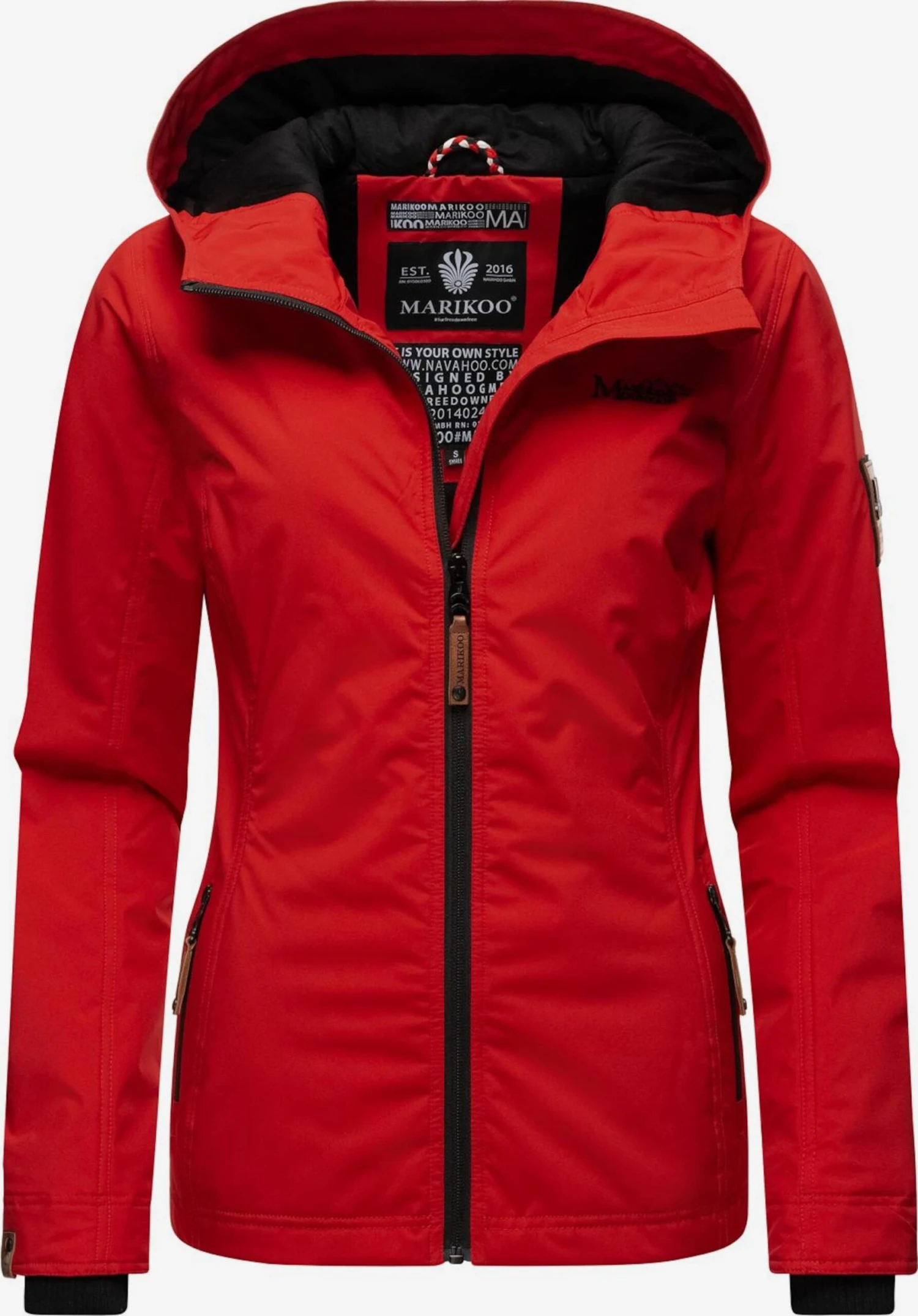 Marikoo Vestes De Mi-saison Veste Mi-saison Brombeere Femme Rouge 1 Marikoo Vestes De Mi-saison Veste Mi-saison Brombeere Femme Rouge