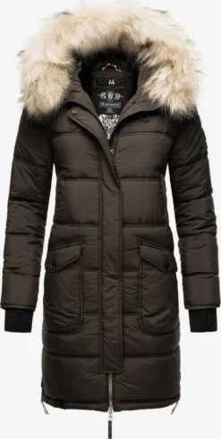 Marikoo Manteaux Dhiver Manteau D’hiver Chaskaa Femme Gris Basalte