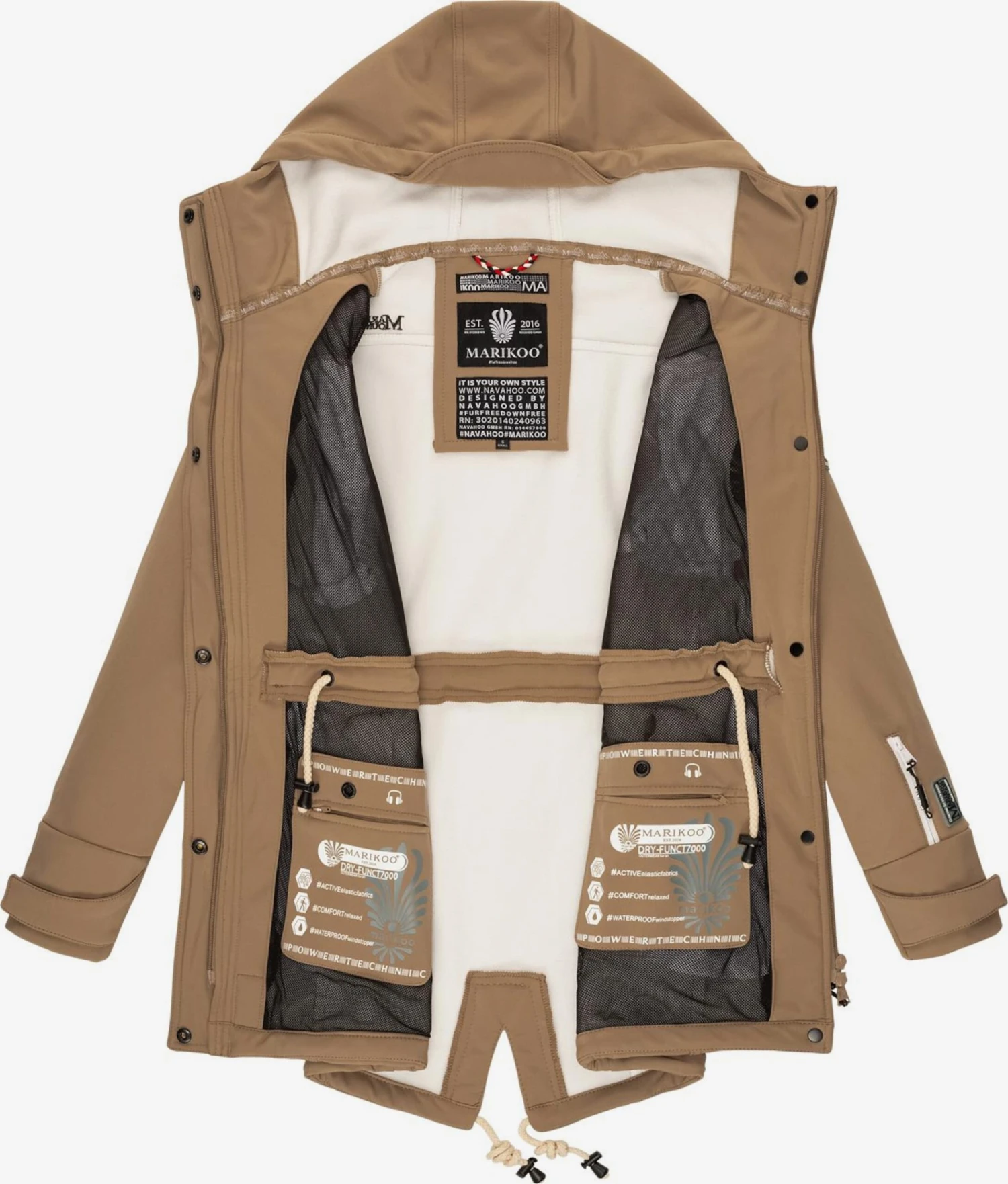 Marikoo Manteaux De Pluie Manteau Fonctionnel Zimtzicke Femme Noisette 4 Marikoo Manteaux De Pluie Manteau Fonctionnel Zimtzicke Femme Noisette – Image 4