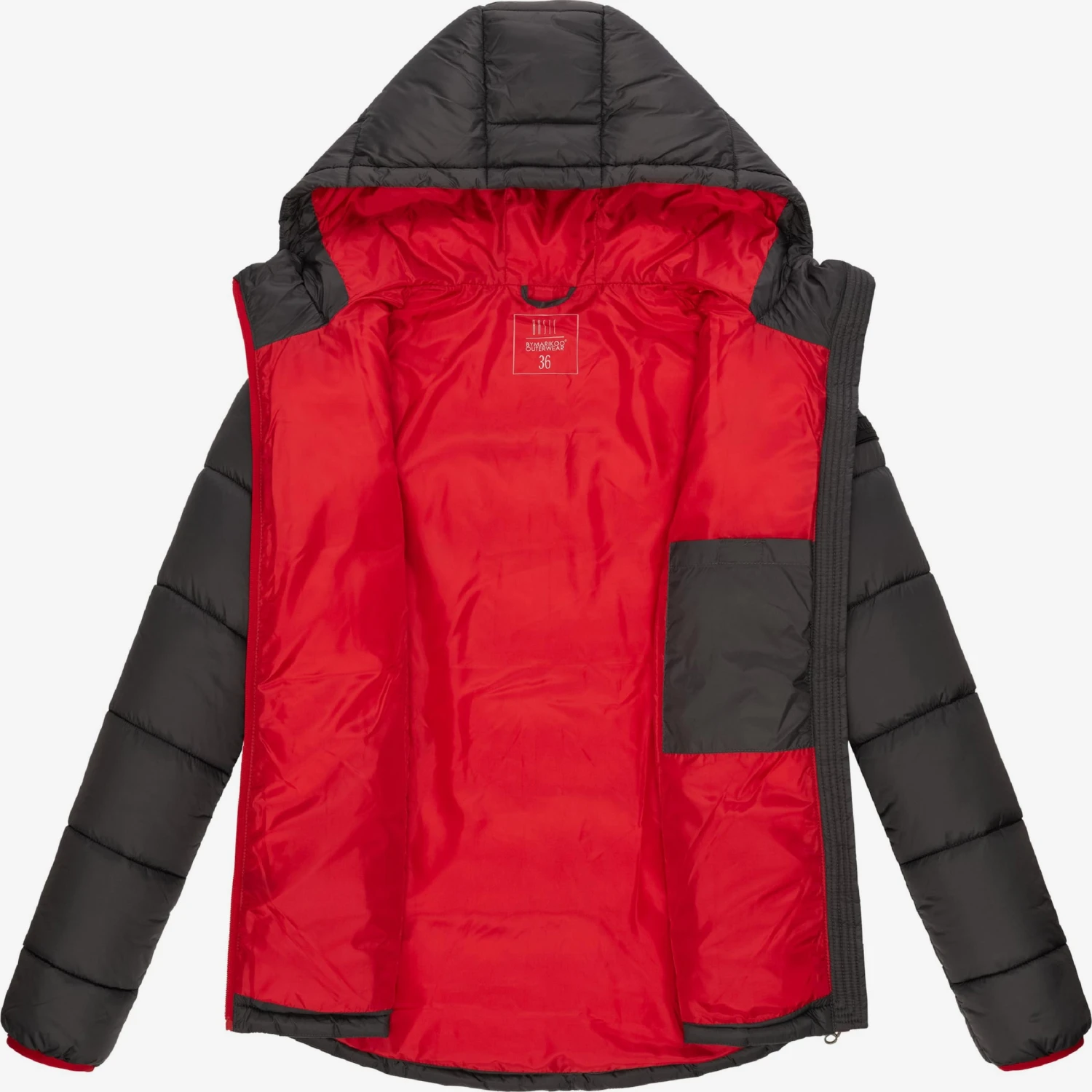 Marikoo Vestes Dhiver Veste D’hiver Leandraa Femme Anthracite 4 Marikoo Vestes Dhiver Veste D’hiver Leandraa Femme Anthracite – Image 4