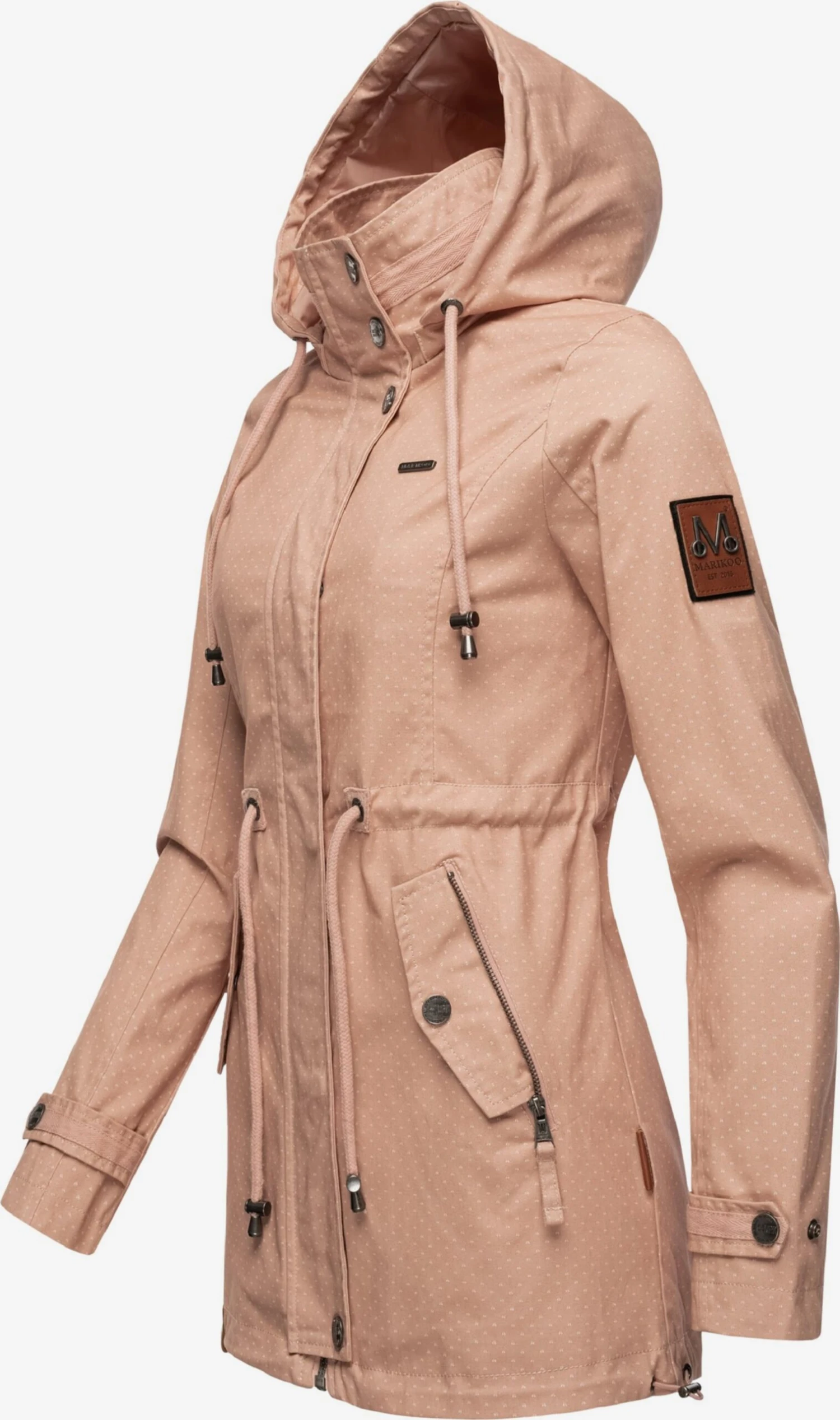 Marikoo Parkas Parka Mi-saison Nyokoo Femme Rose 2 Marikoo Parkas Parka Mi-saison Nyokoo Femme Rose – Image 2