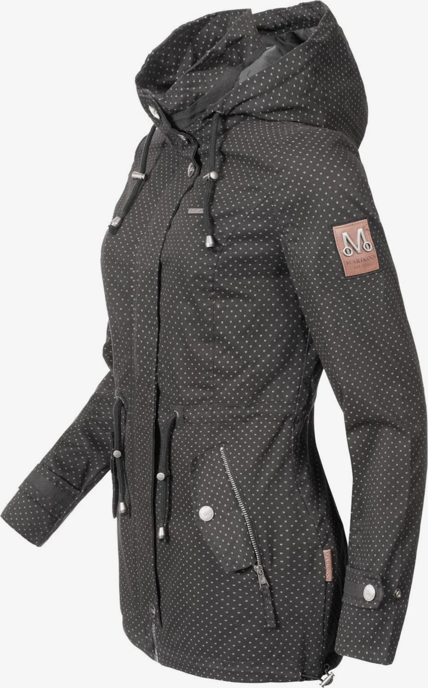 Marikoo Parkas Parka Mi-saison Nyokoo Femme Noir 3 Marikoo Parkas Parka Mi-saison Nyokoo Femme Noir – Image 3