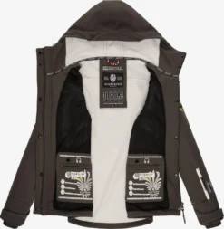 Marikoo Vestes De Mi-saison Veste Mi-saison Kleine Zicke Femme Anthracite -Marikoo 27dfecdddb232a15ff3a54f2ea6f7b63