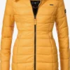 Marikoo Manteaux Courts Manteau D’hiver Abendsternchen Femme Jaune Dor