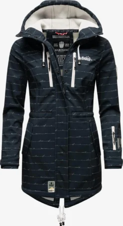 Marikoo Manteaux De Pluie Manteau Fonctionnel Zimtzicke Femme Bleu Marine