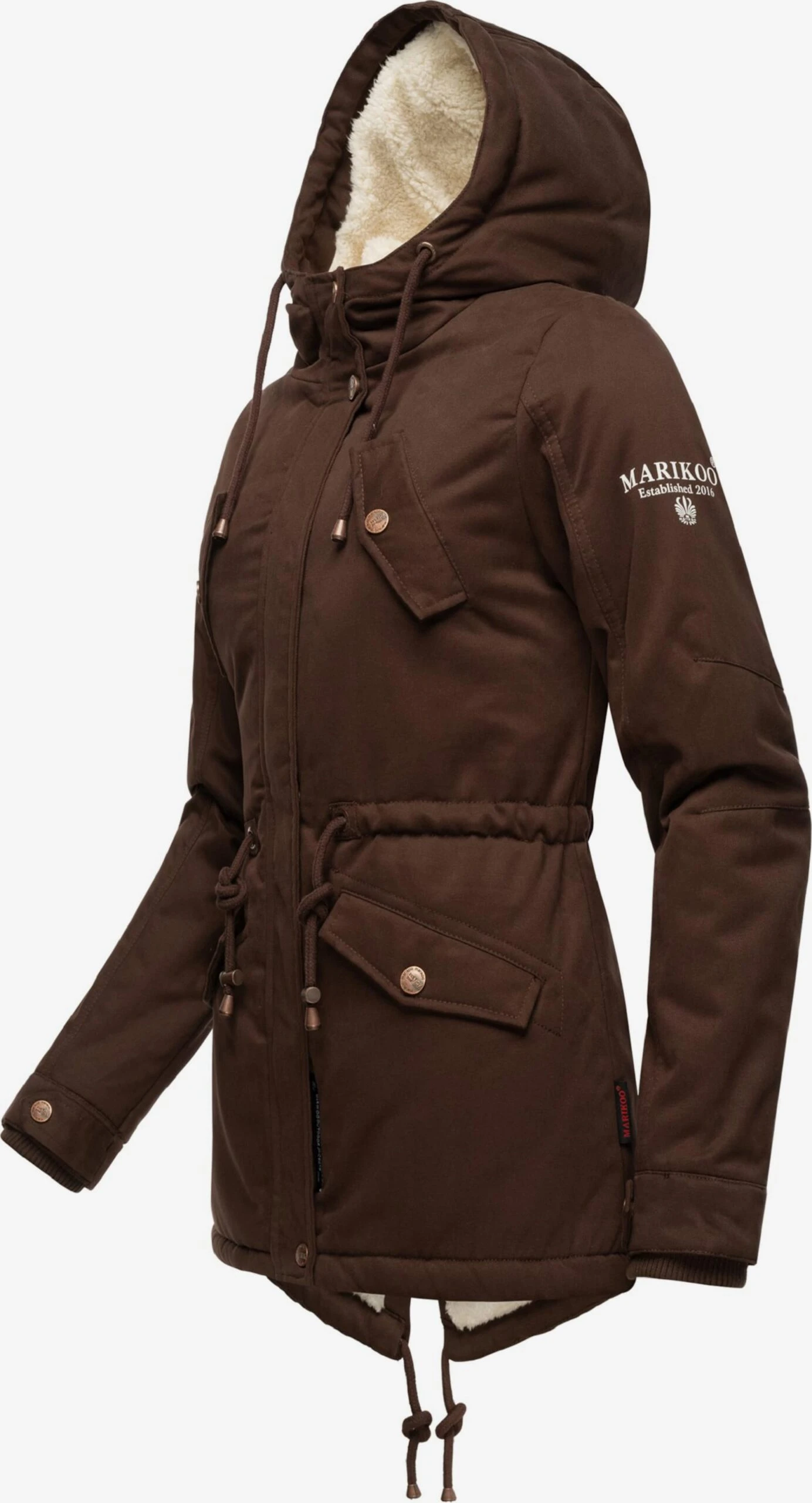 Marikoo Vestes Dhiver Veste D’hiver Manolya Femme Brun Foncé 2 Marikoo Vestes Dhiver Veste D’hiver Manolya Femme Brun Foncé – Image 2