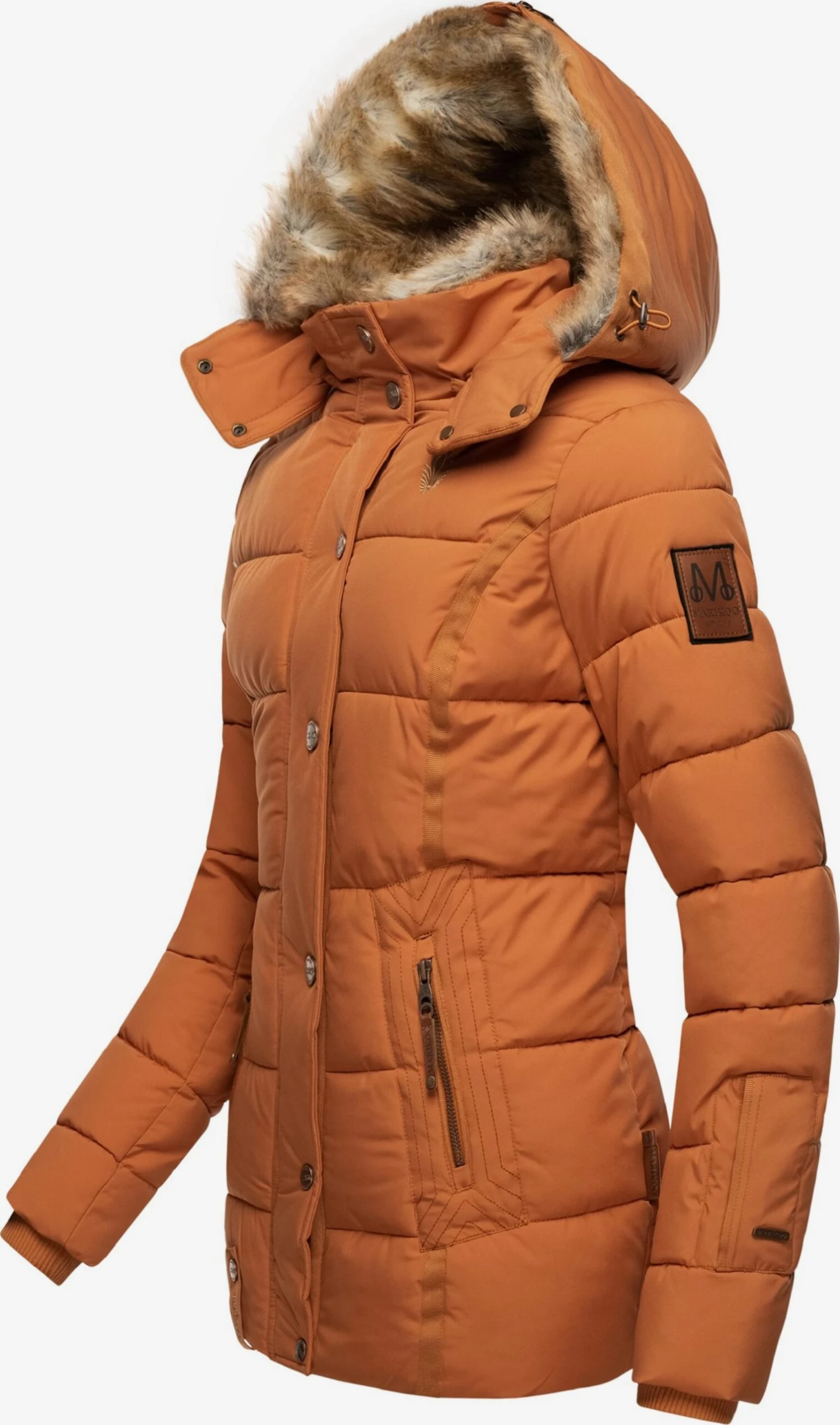 Marikoo Vestes Dhiver Veste D’hiver Nekoo Femme Cognac / Noisette 2 Marikoo Vestes Dhiver Veste D’hiver Nekoo Femme Cognac / Noisette – Image 2