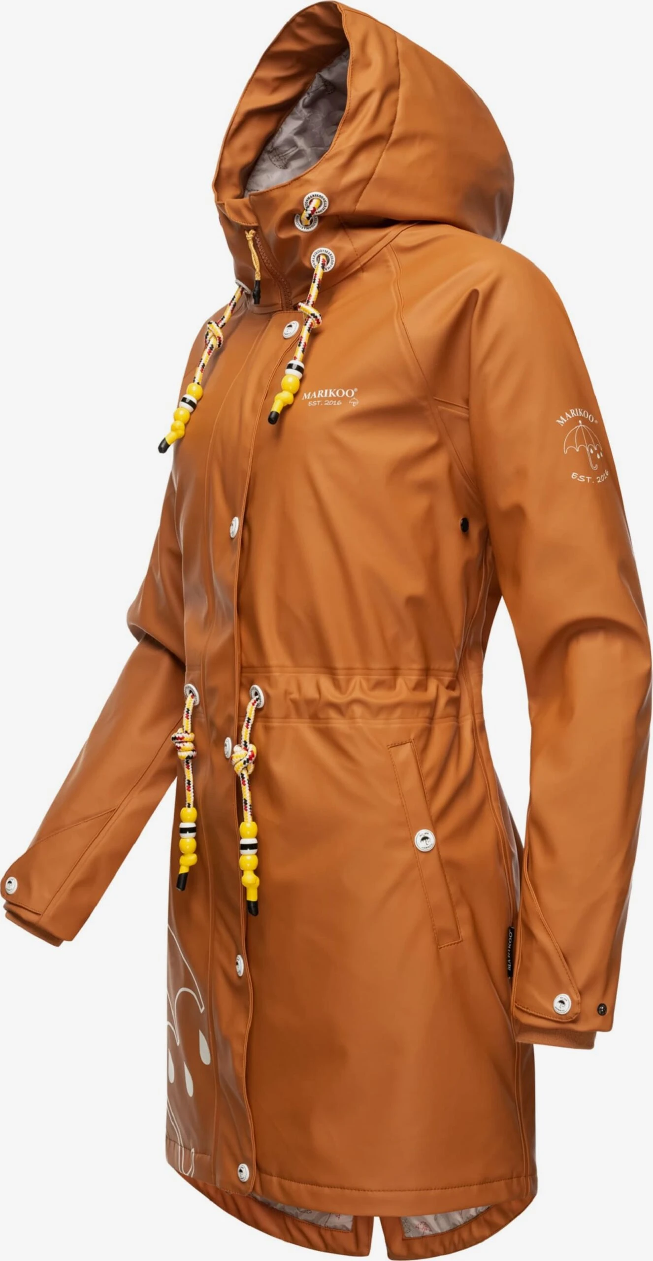 Marikoo Manteaux De Pluie Manteau Fonctionnel Femme Orange 2 Marikoo Manteaux De Pluie Manteau Fonctionnel Femme Orange – Image 2