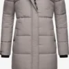 Marikoo Manteaux Dhiver Manteau D’hiver Femme Gris