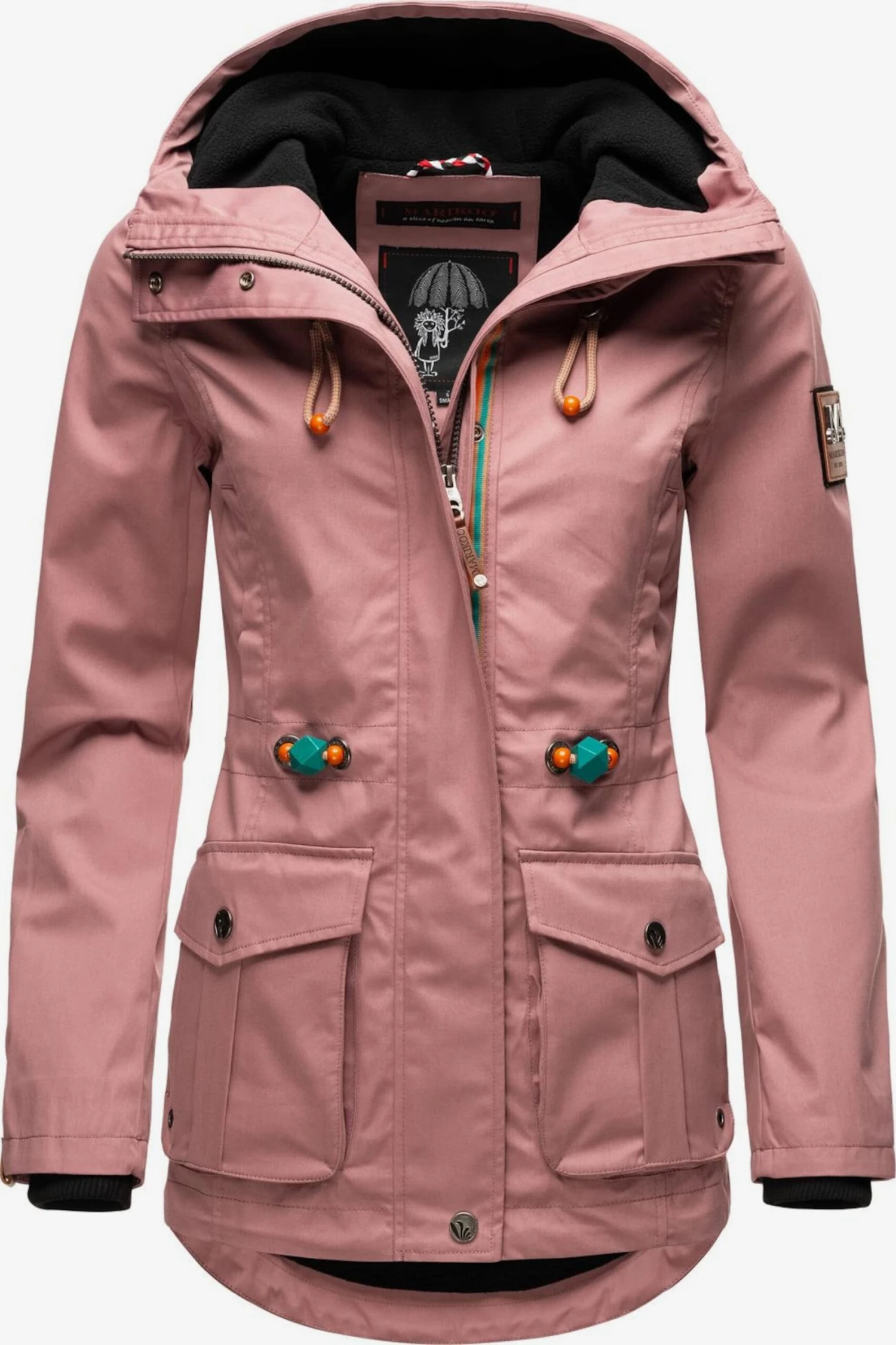 Marikoo Vestes De Mi-saison Veste Mi-saison Babetaa Femme Rose Ancienne 2 Marikoo Vestes De Mi-saison Veste Mi-saison Babetaa Femme Rose Ancienne – Image 2