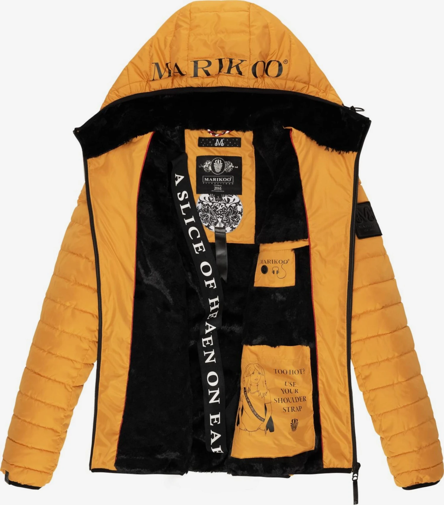 Marikoo Vestes Dhiver Veste D’hiver Jaylaa Femme Jaune Dor 4 Marikoo Vestes Dhiver Veste D’hiver Jaylaa Femme Jaune Dor – Image 4