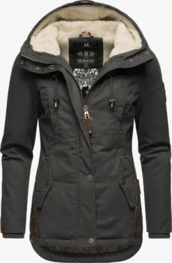 Marikoo Vestes Dhiver Veste D’hiver Bikoo Femme Gris Foncé