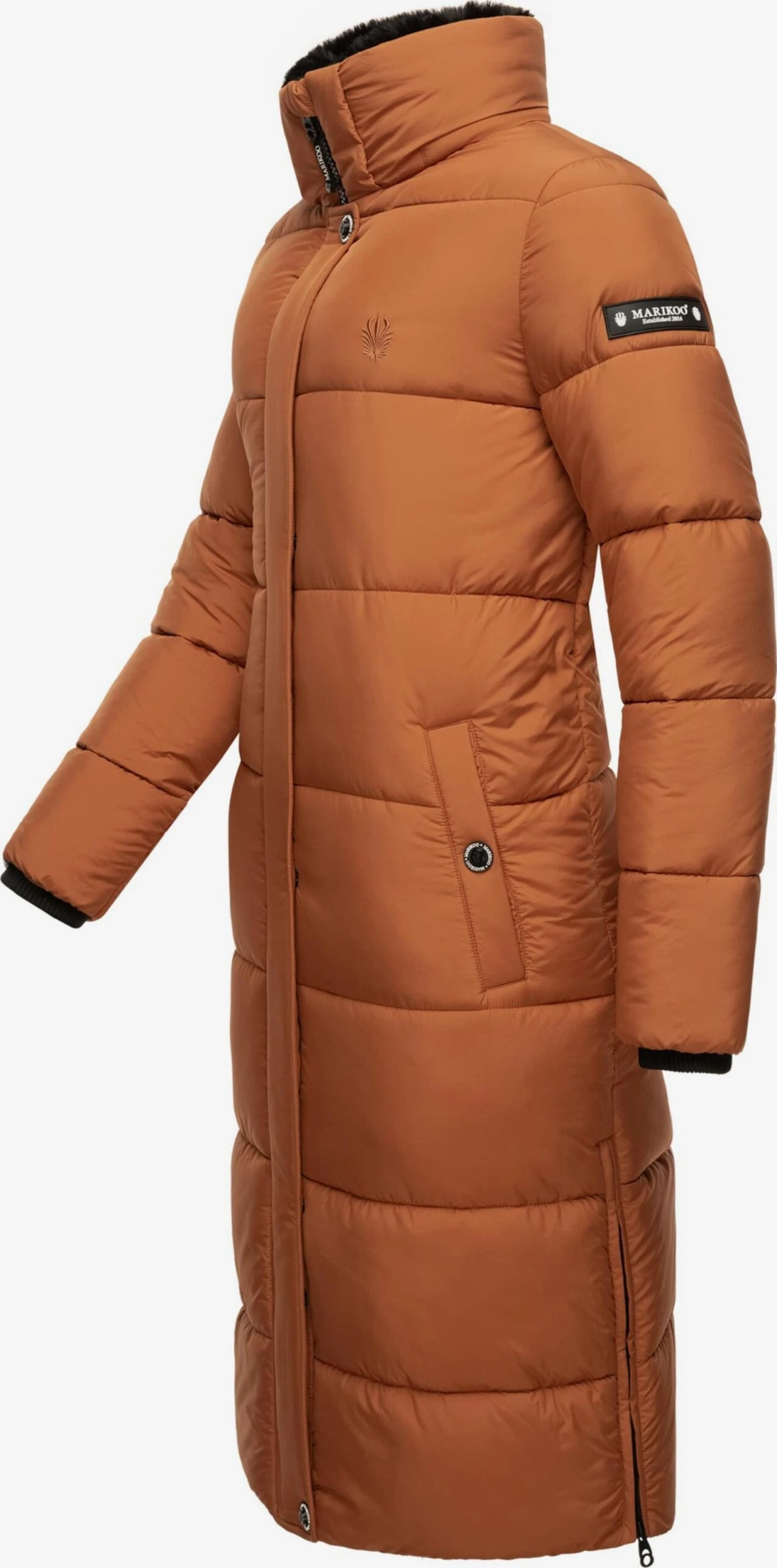 Marikoo Manteaux Dhiver Manteau D’hiver Femme Cognac 5 Marikoo Manteaux Dhiver Manteau D’hiver Femme Cognac – Image 5