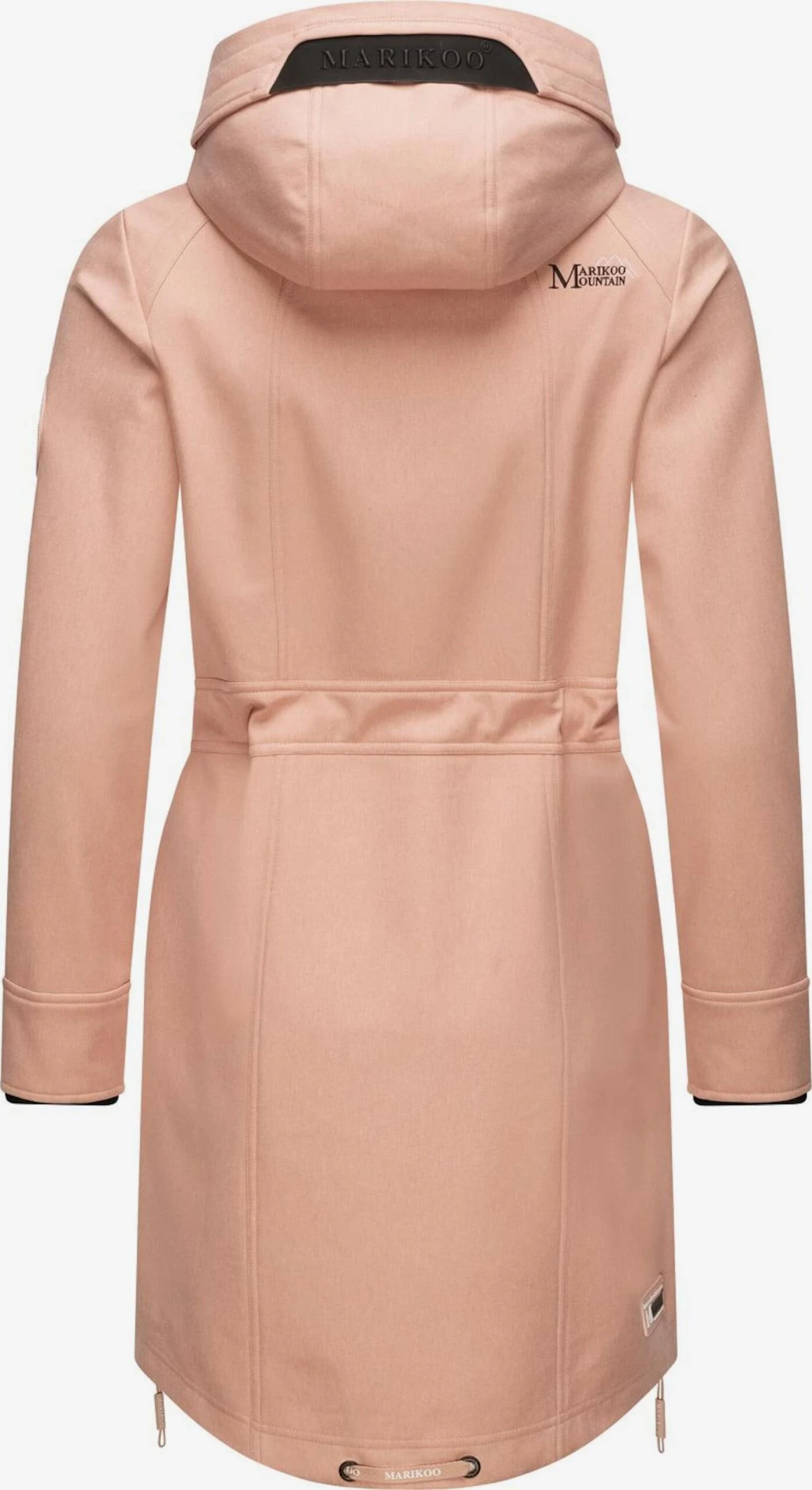 Marikoo Parkas Parka Mi-saison Femme Rose 3 Marikoo Parkas Parka Mi-saison Femme Rose – Image 3