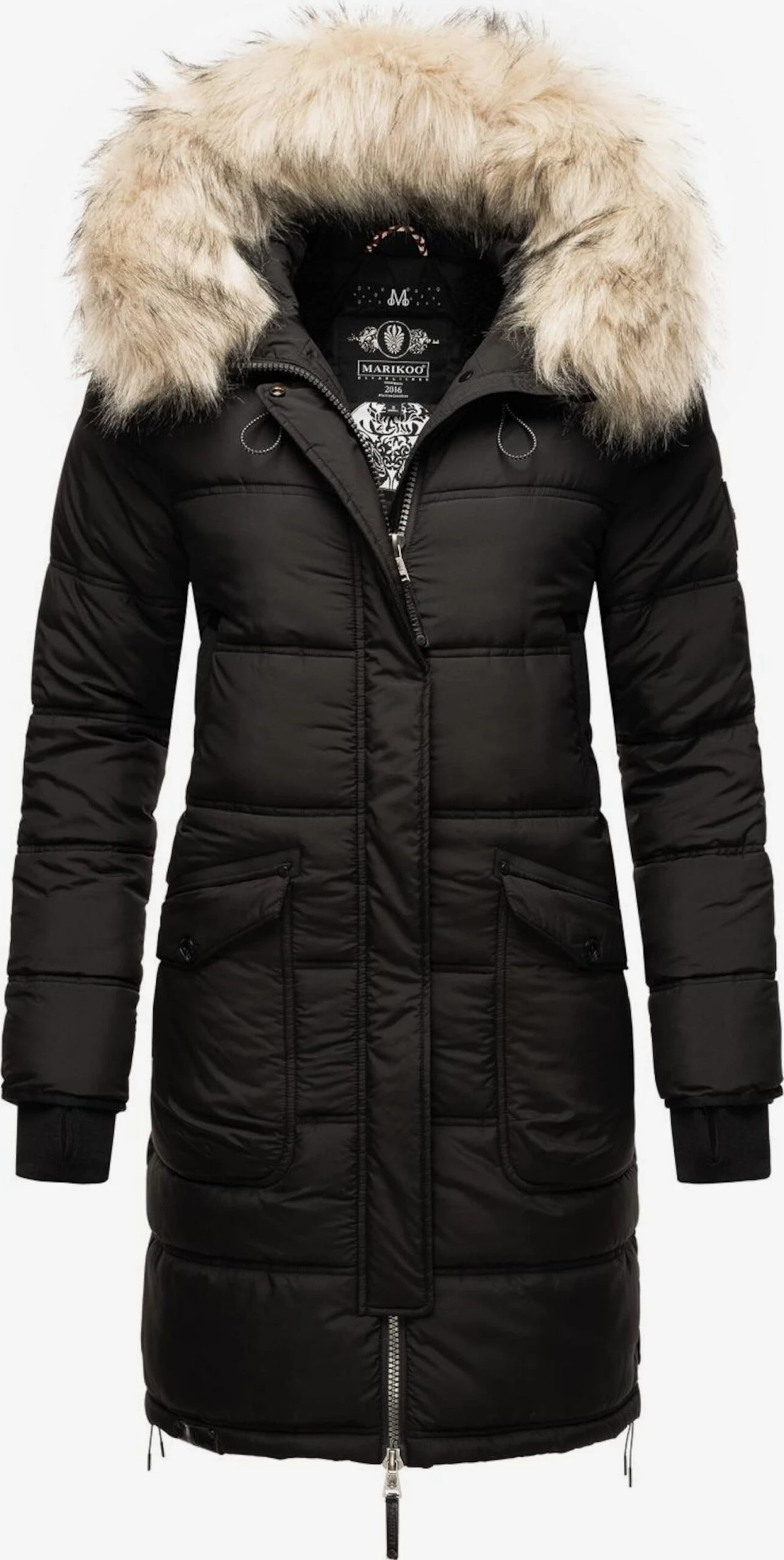 Marikoo Manteaux Dhiver Manteau D’hiver Chaskaa Femme Noir 1 Marikoo Manteaux Dhiver Manteau D’hiver Chaskaa Femme Noir