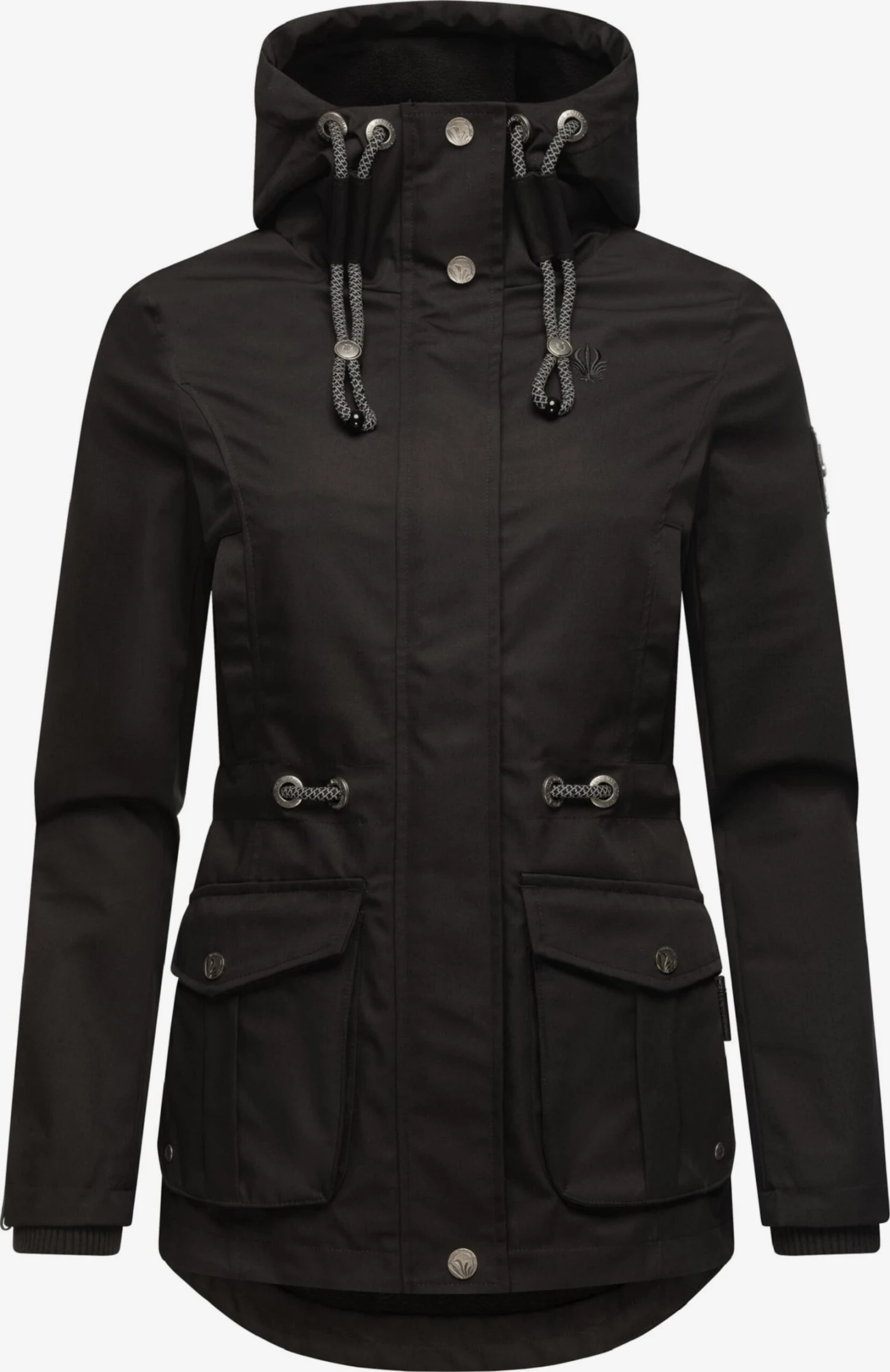 Marikoo Parkas Parka Mi-saison Babetaa Femme Noir 1 Marikoo Parkas Parka Mi-saison Babetaa Femme Noir