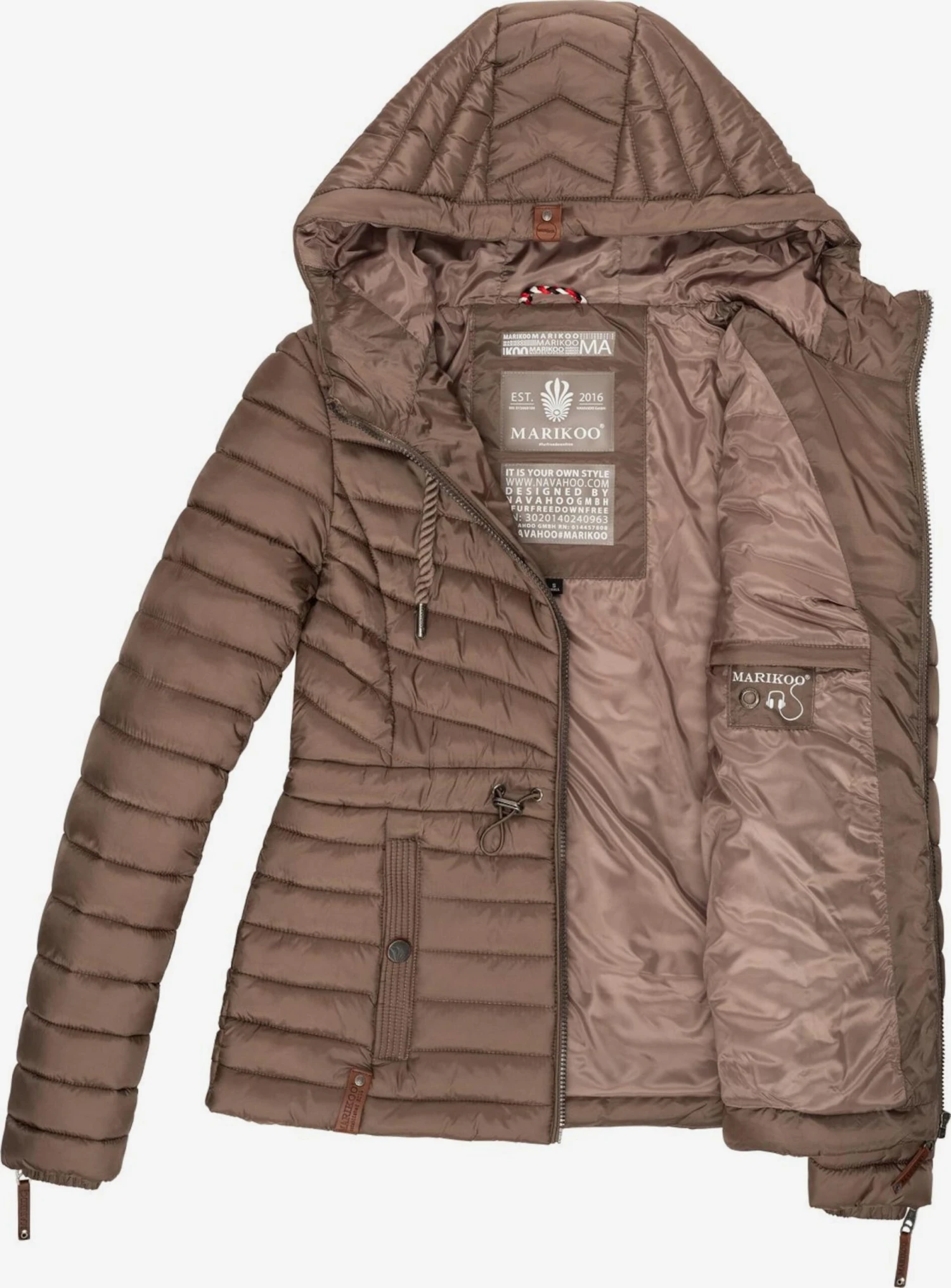 Marikoo Vestes De Mi-saison Veste Mi-saison Aniyaa Femme Bronze 3 Marikoo Vestes De Mi-saison Veste Mi-saison Aniyaa Femme Bronze – Image 3